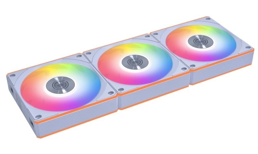 Комплект вентиляторов (3шт.) Lian Li Uni Fan CL Flex 120 / 12CL1F3W White (G9F.12CL1F3W.R0) / 120x124x28мм (PWM, ARGB, 2150 об/мин (Max.), 29.8dBa)
