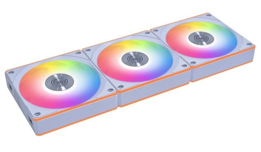 Комплект вентиляторов (3шт.) Lian Li Uni Fan CL Flex 120 Reverse Blade / 12RCL1F3W White (G9F.12RCL1F3W.R0) / 120x124x28мм (PWM, ARGB, 2100 об/мин)