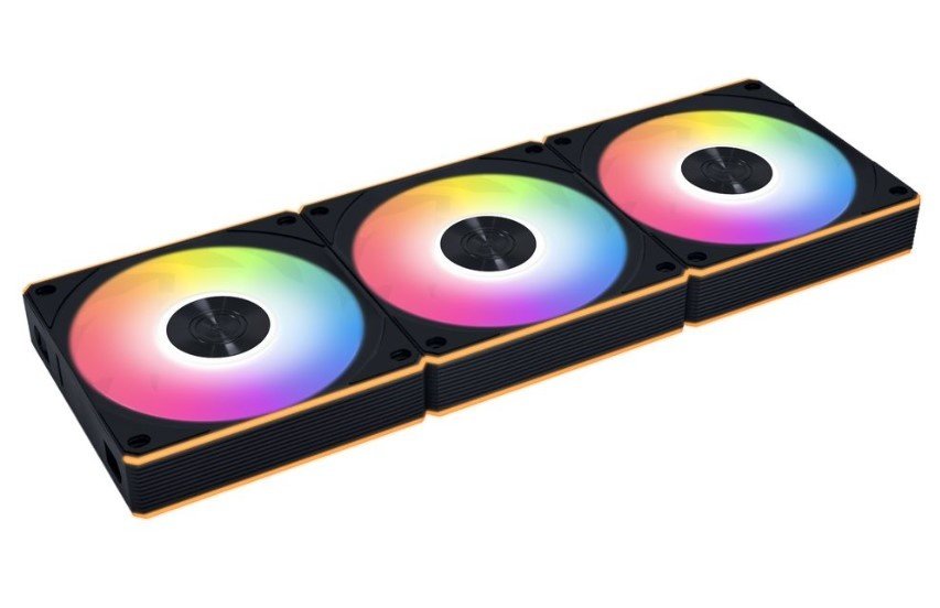 Комплект вентиляторов (3шт.) Lian Li Uni Fan CL Flex 120 Reverse Blade / 12RCL1F3B Black (G9F.12RCL1F3B.R0) / 120x124x28мм (PWM, ARGB, 2100 об/мин)
