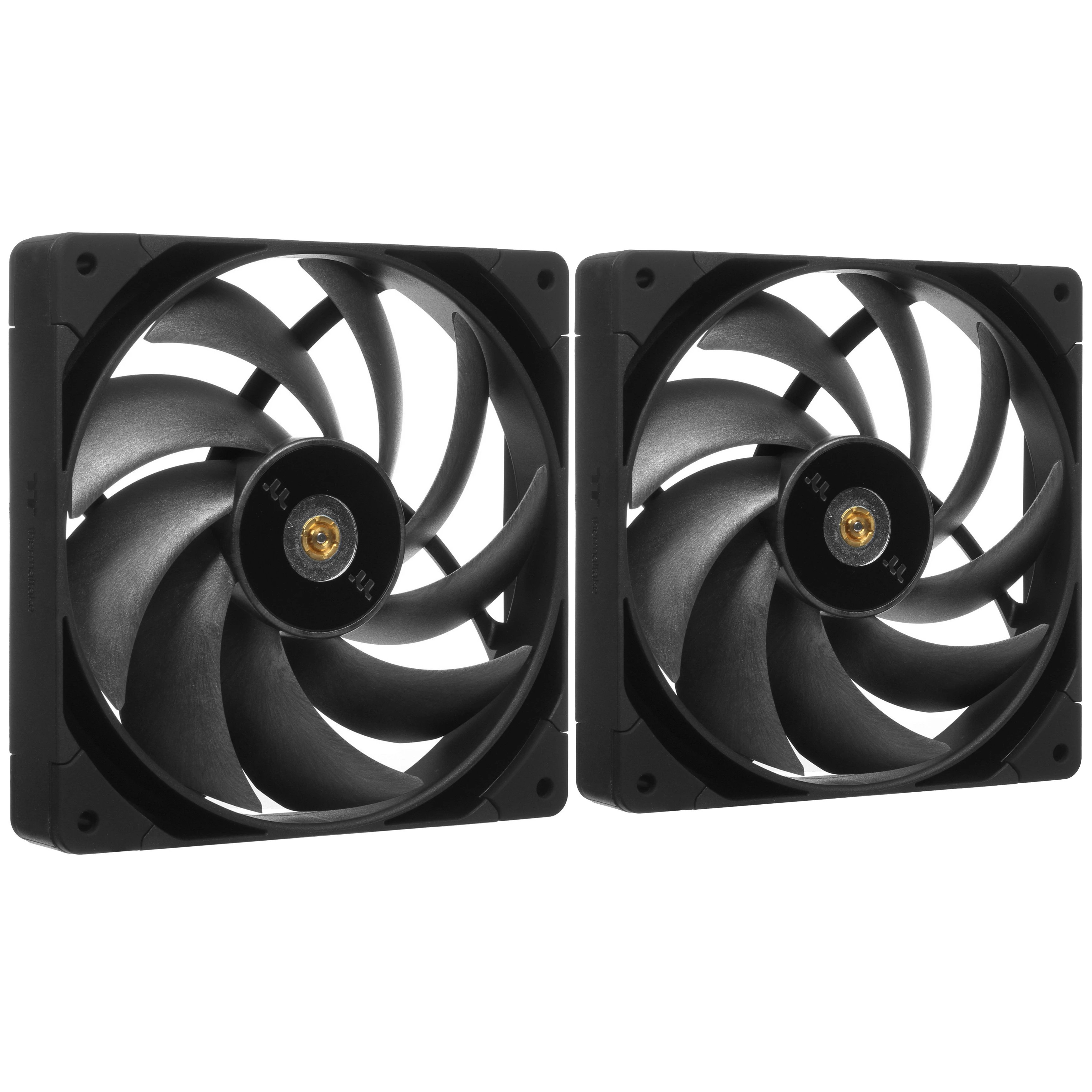 Вентилятор Thermaltake Toughfan 14 Pro 2шт (cl-f160-pl14bl-a), 140мм, 4-pin, 2000об/мин, 24.5 - 31.6 дБ, черный, Ret