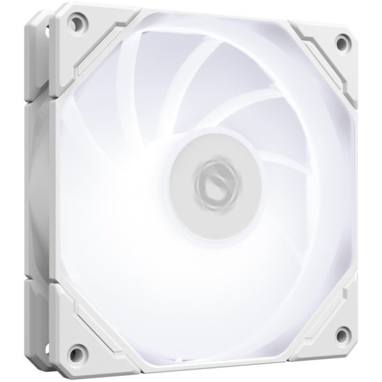 Вентилятор ID-COOLING TF-12025-Pro SW 120x120x25мм (PWM, резиновые углы, белый, White LED, 300-1500об/мин) Box