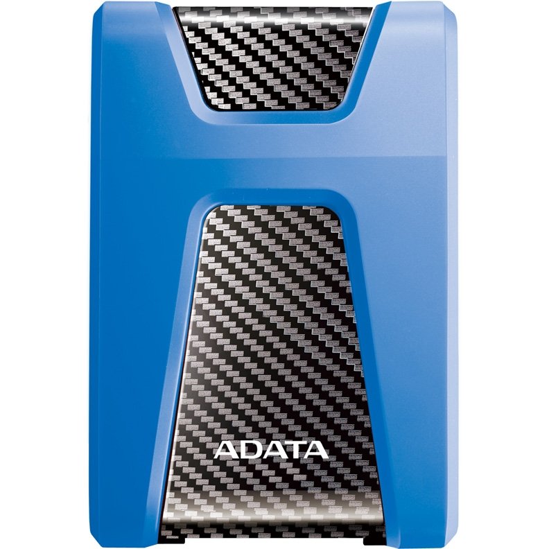 HDD ext 2.5" 1.0TB USB3.1 ADATA DashDrive Durable HD650, ударопрочный, синий/чёрный (AHD650-1TU31-CBL) Anti-shock Silicone, Scratchproof