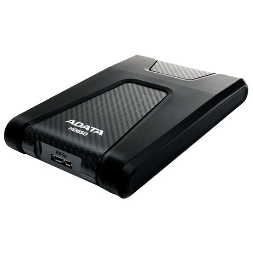 HDD ext 2.5" 1.0TB USB3.1 ADATA DashDrive Durable HD650, ударопрочный, чёрный (AHD650-1TU31-CBK) Anti-shock Silicone, Scratchproof