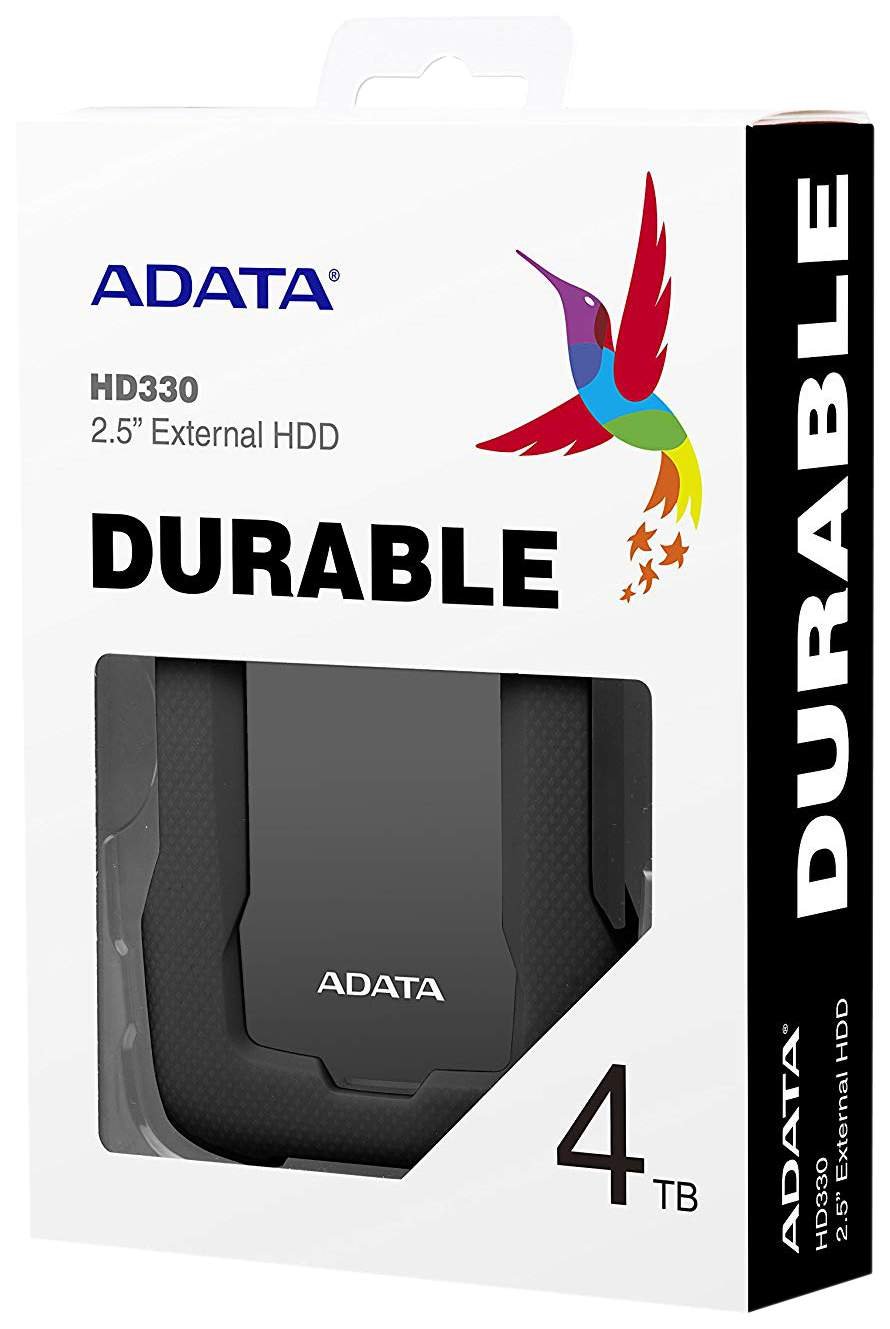 Внешний HDD 4TB A-DATA HD330 (AHD330-4TU31-CBK), 2,5", USB 3.1, черный