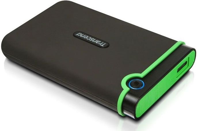 HDD ext 2.5" 1.0TB USB3.0 Transcend StoreJet 25M3S Slim, прорезиненный, стальной серый (TS1TSJ25M3S) военный стандарт MIL-STD-810F 516.5