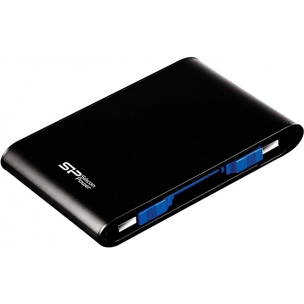 Внешний HDD Silicon Power Armor A80 SP010TBPHDA80S3K, 1TB 2.5", USB 3.2, Черный