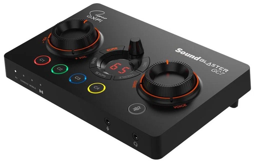 Звуковая карта Creative Sound BlasterX GC7 (70SB185000000) USB (Super X-Fi Ultra DSP) 7.1 Ret