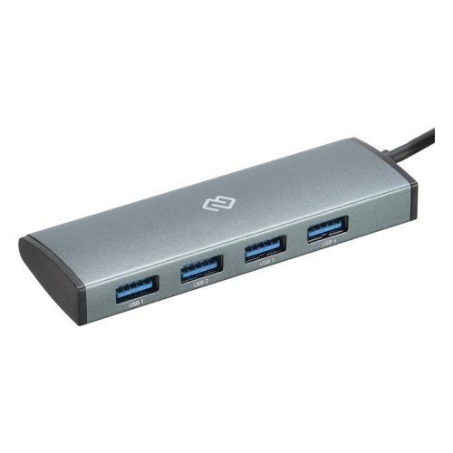 Разветвитель USB-C Digma HUB-3U3.0С-UC-G 4порт. серый