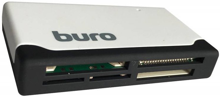 Картридер Buro USB2.0 BU-CR-2102 белый