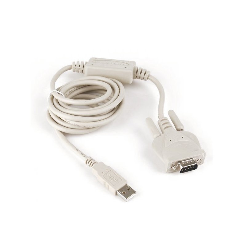 Конвертер USB - COM (serial), встр. кабель 1.8 м, Windows 7/8/10, Cablexpert UAS111. Поддержка удаленной активации из "спящего" режима