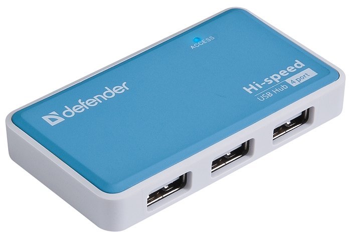 USB-HUB DEFENDER Quadro Power (83503) USB2 4 Port