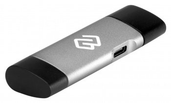 Кардридер Digma (CR-СU2520-G) USB 2.0/Type C серый
