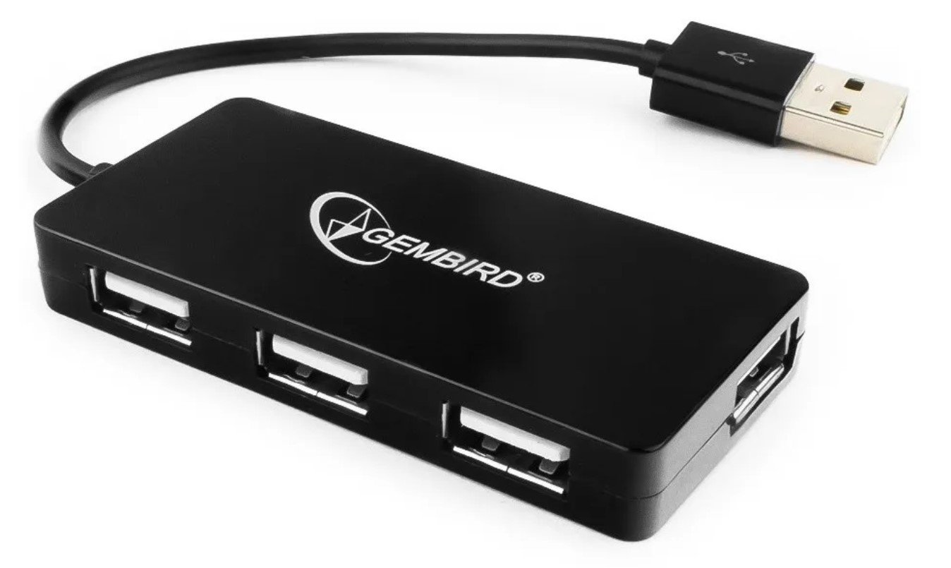 USB-концентратор Gembird UHB-U2P4-03 USB 2.0 4 порта, блистер