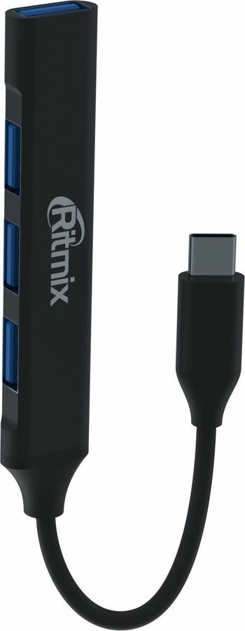 USB-hub Ritmix CR-4401 серый