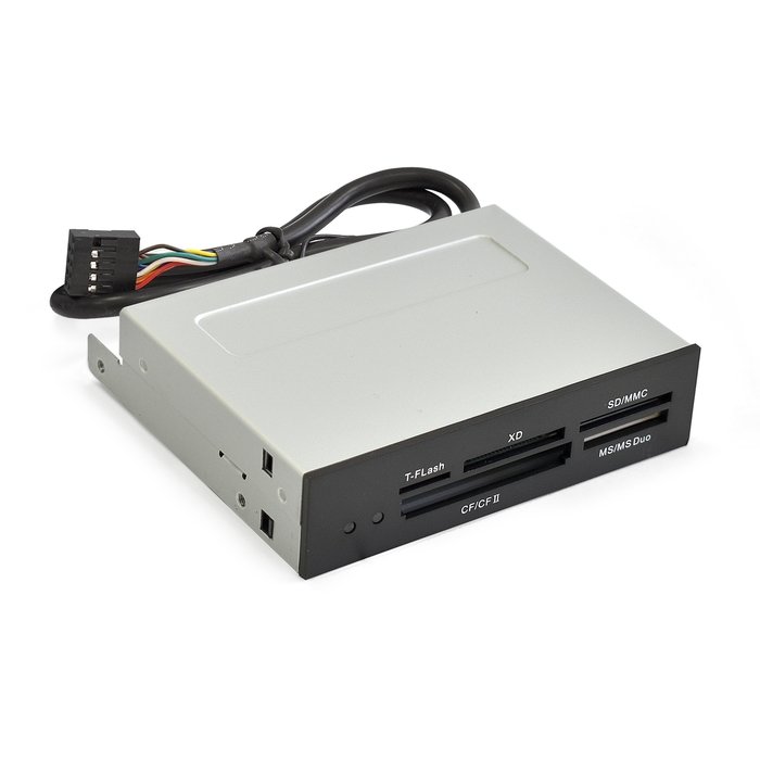 Кардридер ExeGate CR-415 (EX283581RUS) 3.5", CF/SD/MMC/MS/MS Duo/MS pro/T flash, USB2.0 черный