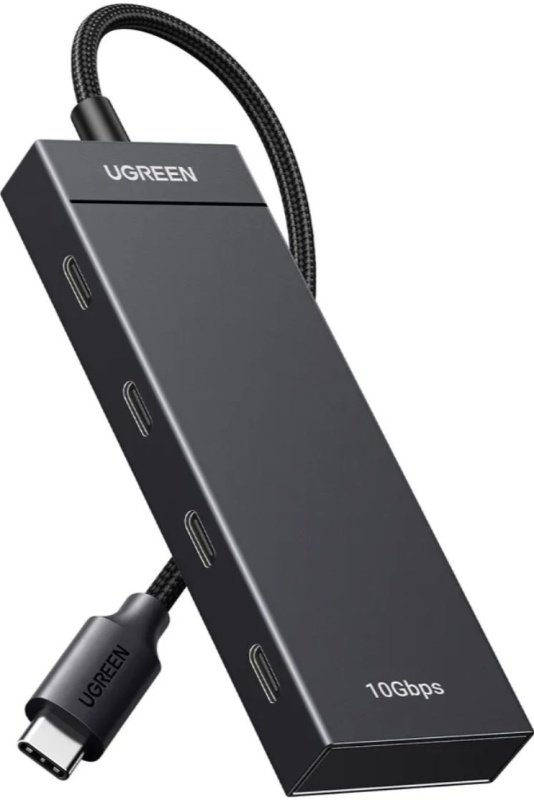 Хаб UGREEN CM806 (35584) USB-C to 4xUSB-C HUB without PD Black