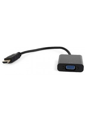 Конвертер HDMI-1.4a (папа) - D-SUB/VGA (мама), кабель 15 см, 1920x1200(1080)@60Hz, Cablexpert A-HDMI-VGA-04