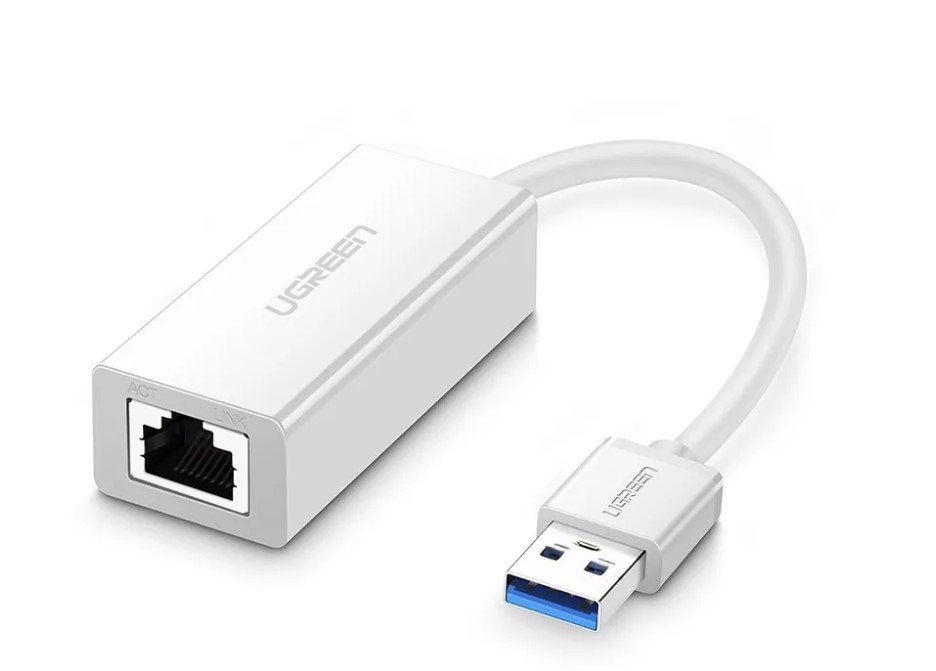 Адаптер UGreen CR111 (20255) USB 3.0 Gigabit Ethernet Adapter белый