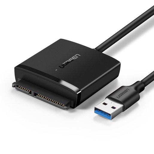 Конвертер UGREEN CM257 60561 USB 3.0 A To 3.5''/2.5" SATA Converter Black
