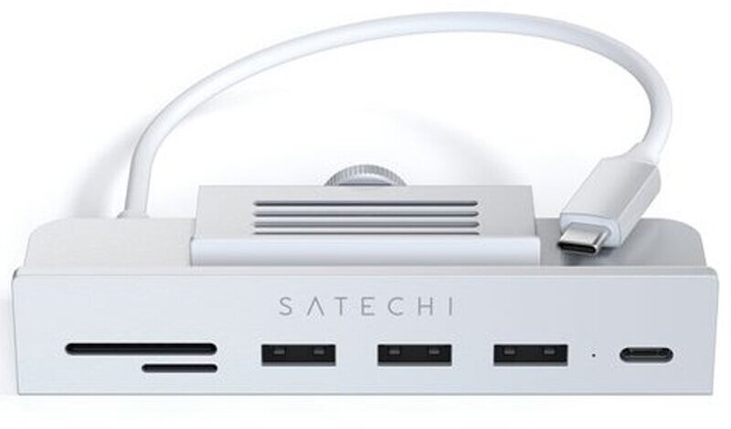 Хаб Satechi ST-UCICHS Aluminum USB-C Clamp Hub for 24" iMac Silver
