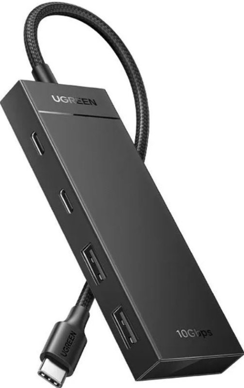 Хаб UGREEN CM806 (35583) USB-C To 2xUSB-A + 2xUSB-C HUB without PD Black