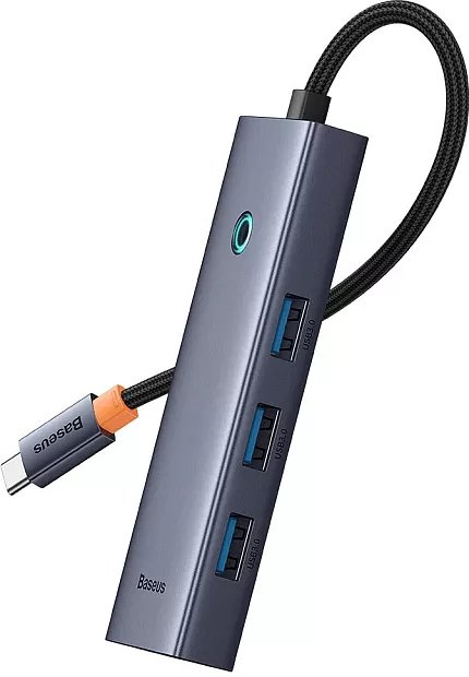 USB-C хаб Baseus B00052809813-00 Flite Series 5-Port серый
