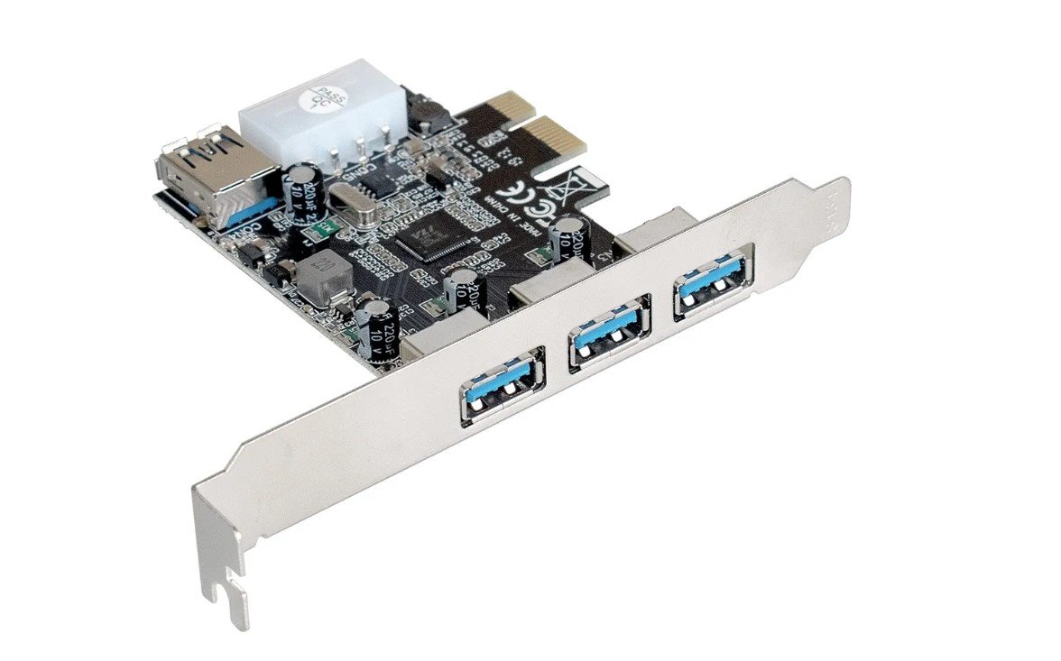Контроллер Exegate EXE-367 EX283720RUS PCI-E 2.0, 3*USB3.0 ext + 1*USB3.0 int, разъем доп.питания (OEM)