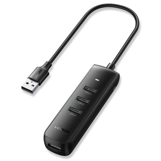 USB Hub UGREEN CM416 10915 USB3.0 to 4*USB 3.0 Hub With USB-C power port 0.25m black