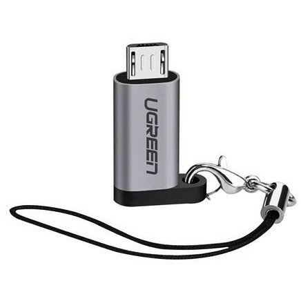 Адаптер UGREEN US282 50590 USB-C Female to Micro USB Male Adapter Gray