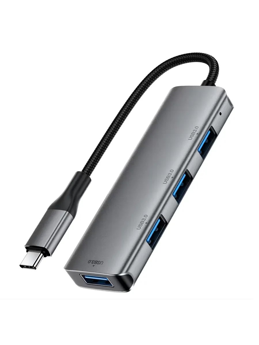 HUB ACEFAST J15 USB-C 4-in-1 metal gray