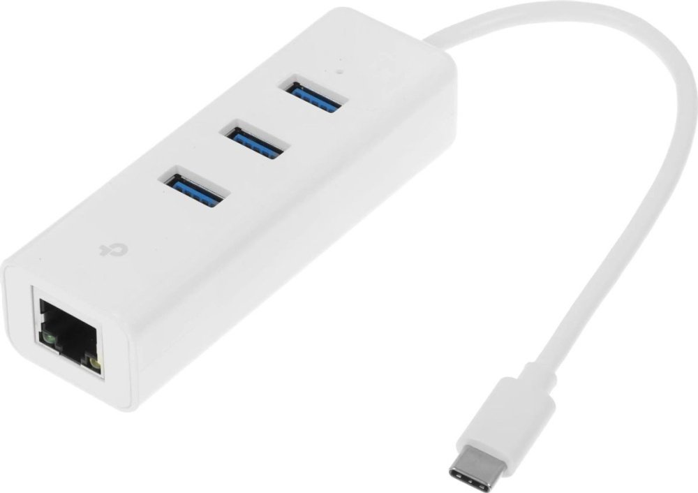 Концентратор TP-Link UE330C 3-портовый USB 3.0 Type-C с гигабитным Ethernet-адаптером