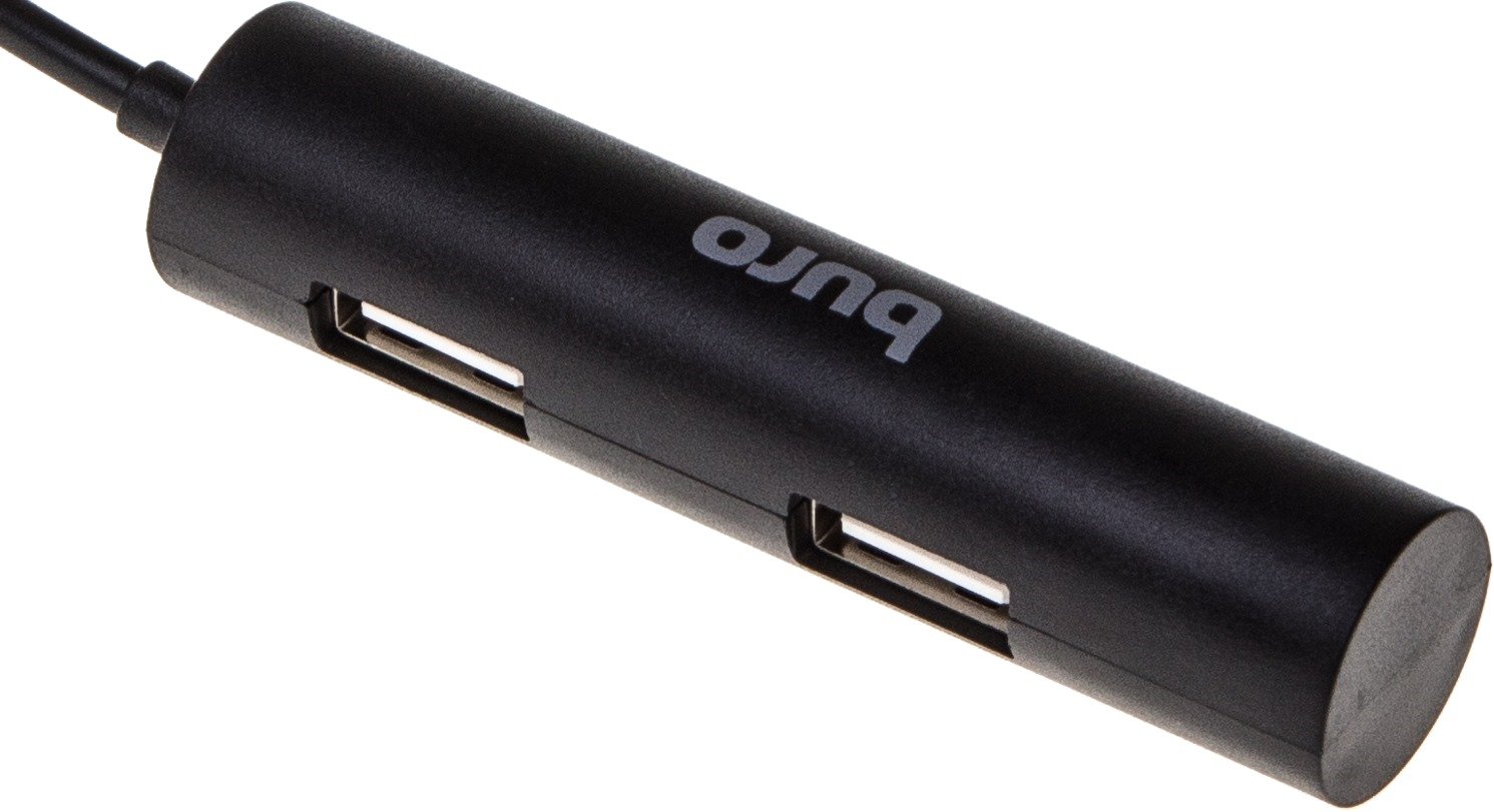 Разветвитель USB 2.0 Buro BU-HUB4-0.5R-U2.0 4порт. черный