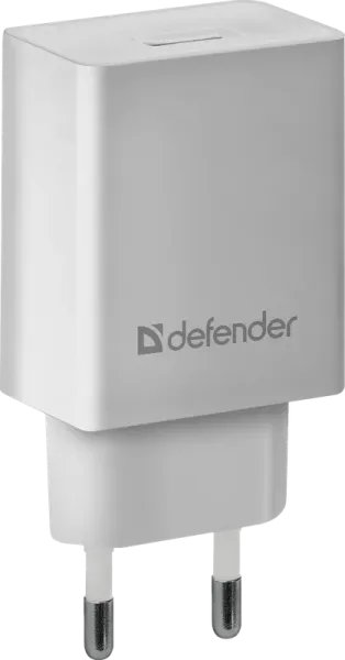 Адаптер сетевой Defender EPA-10, белый, 1хUSB, 5V/2.1А, пакет (1/50)