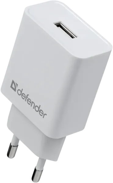 Адаптер сетевой Defender UPA-21, белый, 1xUSB, 5V/2.1А (1/50)