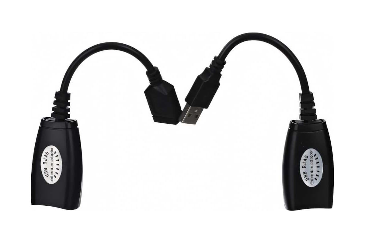 Адаптер-удлинитель USB-AMAF/RJ45, по витой паре до 45m , VCOM <CU824> (1/40)
