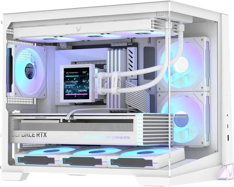 Корпус Formula Crystal Z4M Plus (crystal z4m plus white), mATX, Midi-Tower, без БП, белый