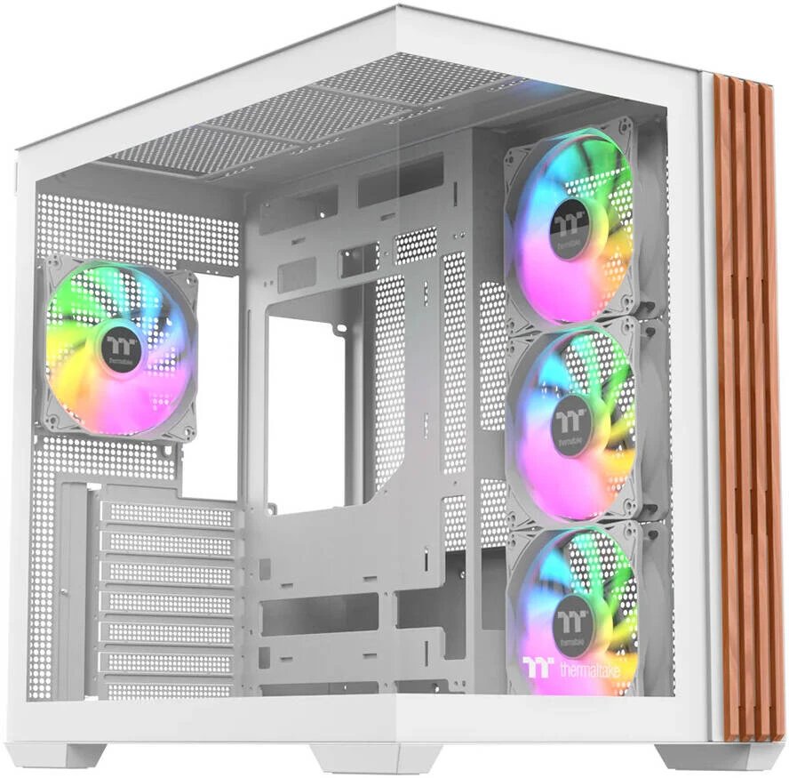 Корпус Thermaltake View 380 WS Snow (ca-1z2-00m6wn-ws), ATX, Midi-Tower, без БП, белый