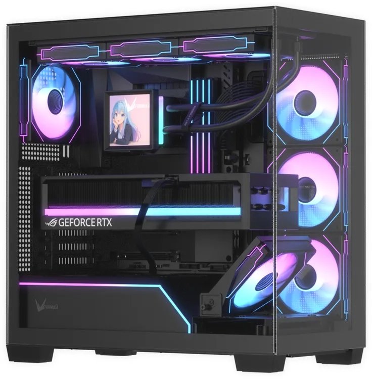 Корпус Formula Crystal Z8G Floe (crystal z8g floe black), ATX, Midi-Tower, без БП, черный