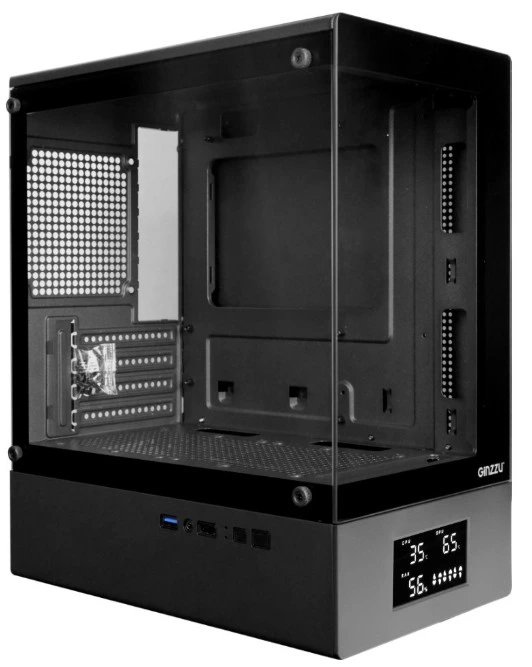 Корпус Ginzzu RX400D mATX жк. дисплей