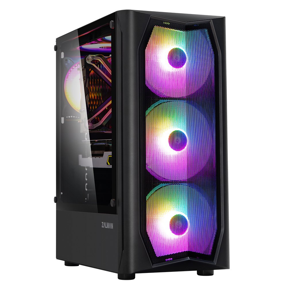 ДУБЛЬ НЕ  ЗАБИВАТЬ  СЮДА  ТОВАР  Корпус ZALMAN Miditower N4 (2xUSB + USB 3.0, 2xAudio, (3x120мм + 3x140мм) FAN, боковое окно, ATX, без БП)