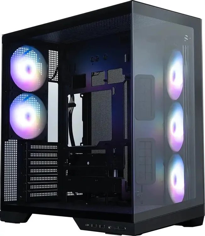 Корпус ZALMAN D50, ATX, Black, Window, 1xCombo (2.5'' or 3.5''), 2x2.5'', 2x3.5'', 1xUSB Type-C, 2xUSB3.0, Side 3x120 ARGB, Rear 2x120 ARGB