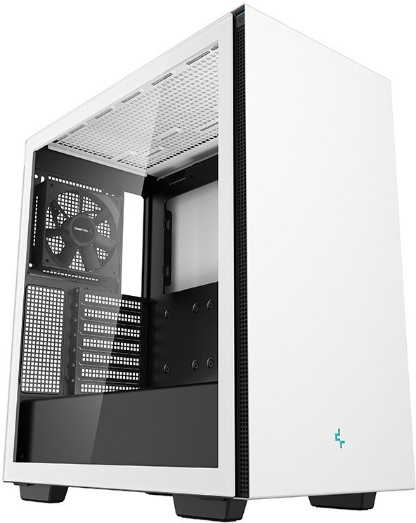 Корпус Deepcool CH510 WH без БП, боковое окно (закаленное стекло), 1x120мм вентилятор сзади, белый, ATX