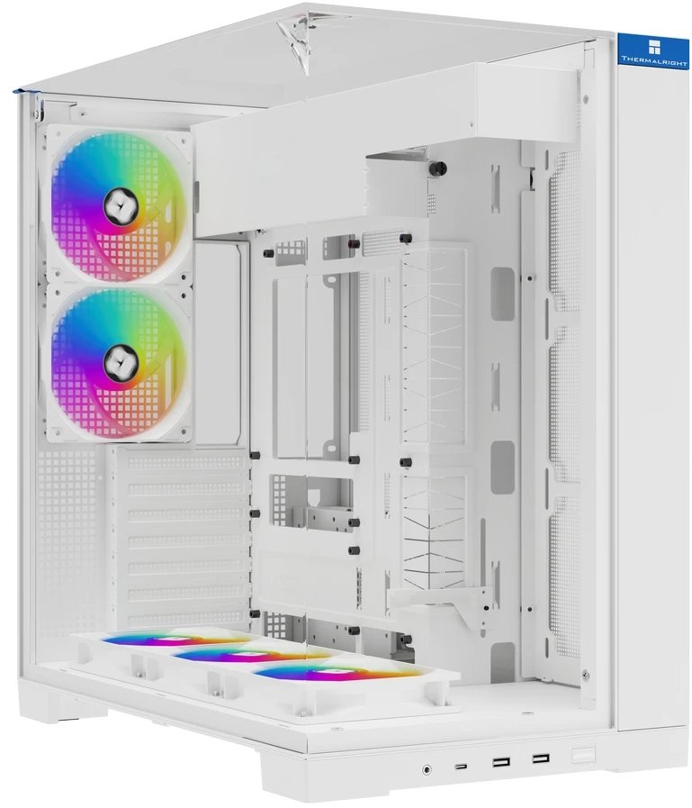 Корпус Thermalright TR-A70 White Fan5-C (TRA70F5CW) / TG / 5 x120mm ARGB PWM Fans / USB Type-C / ATX