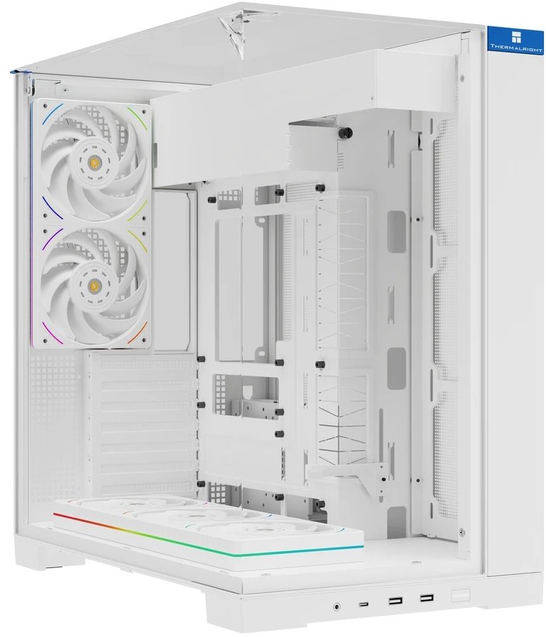 Корпус Thermalright TR-A70 White FanUB (TRA70FUBW) / TG / TL-UB36RW+TL-UB24W PWM Fans / USB Type-C / ATX