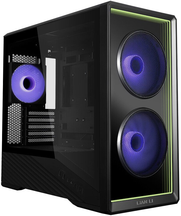 Корпус Lian Li Vector 150 Inf (G99.V150INFX.10R) / Black / mATX, TG / 2x 140mm + 1x 120mm ARGB PWM Fan / Fan HUB