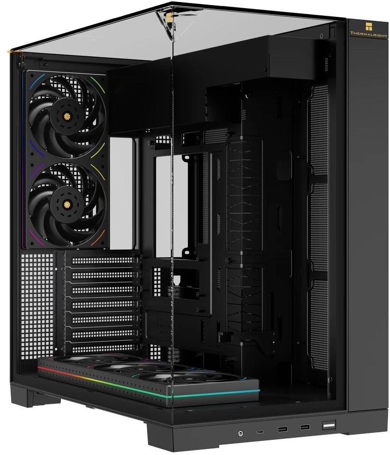 Корпус Thermalright TR-A70 FanUB (TRA70FUBB) / Black / TG / TL-UB36R+TL-UB24 PWM Fans / USB Type-C / ATX