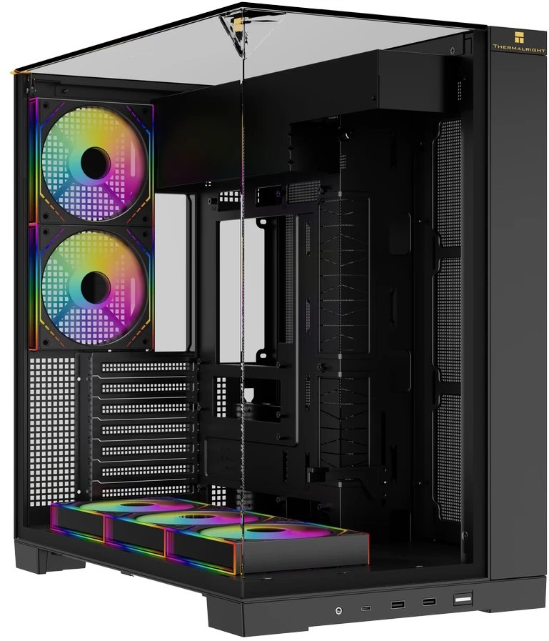 Корпус Thermalright TR-A70 Fan5-M (TRA70F5MB) / Black / TG / 5 x120mm ARGB PWM Fans / USB Type-C / ATX