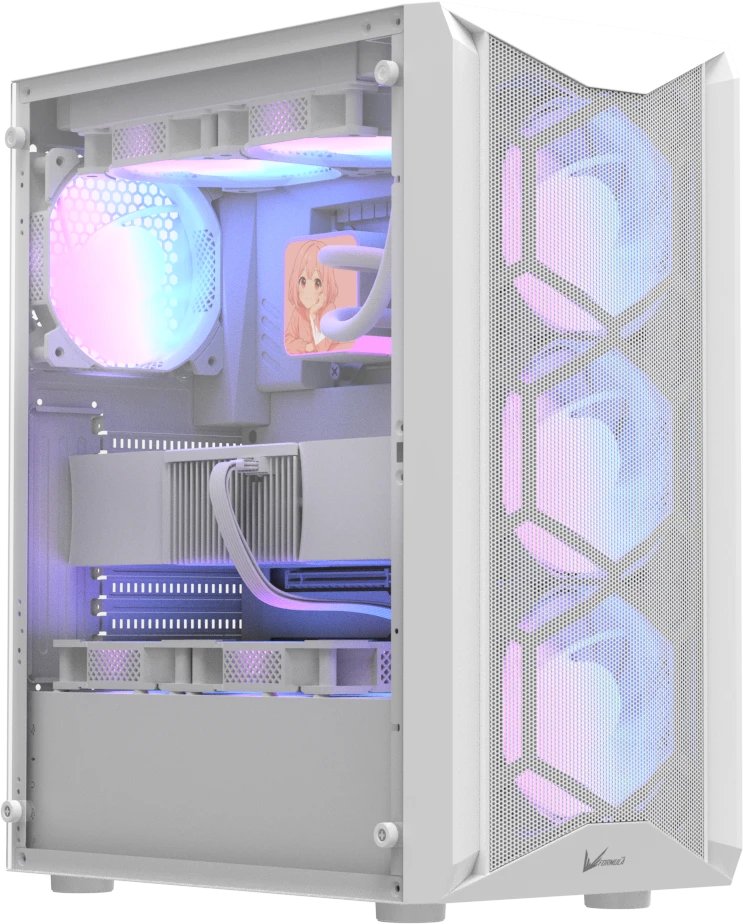Корпус Formula Air Power G1 Plus (air power g1 plus white), ATX, Midi-Tower, без БП, белый