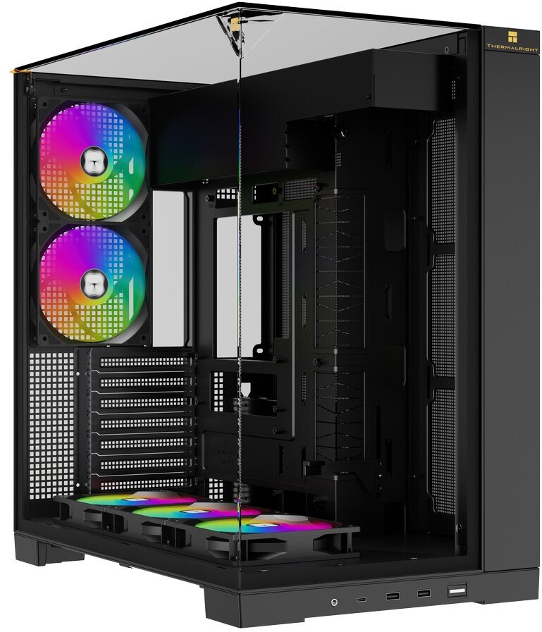Корпус Thermalright TR-A70 Fan5-C (TRA70F5CB) / Black / TG / 5 x120mm ARGB PWM Fans / USB Type-C / ATX