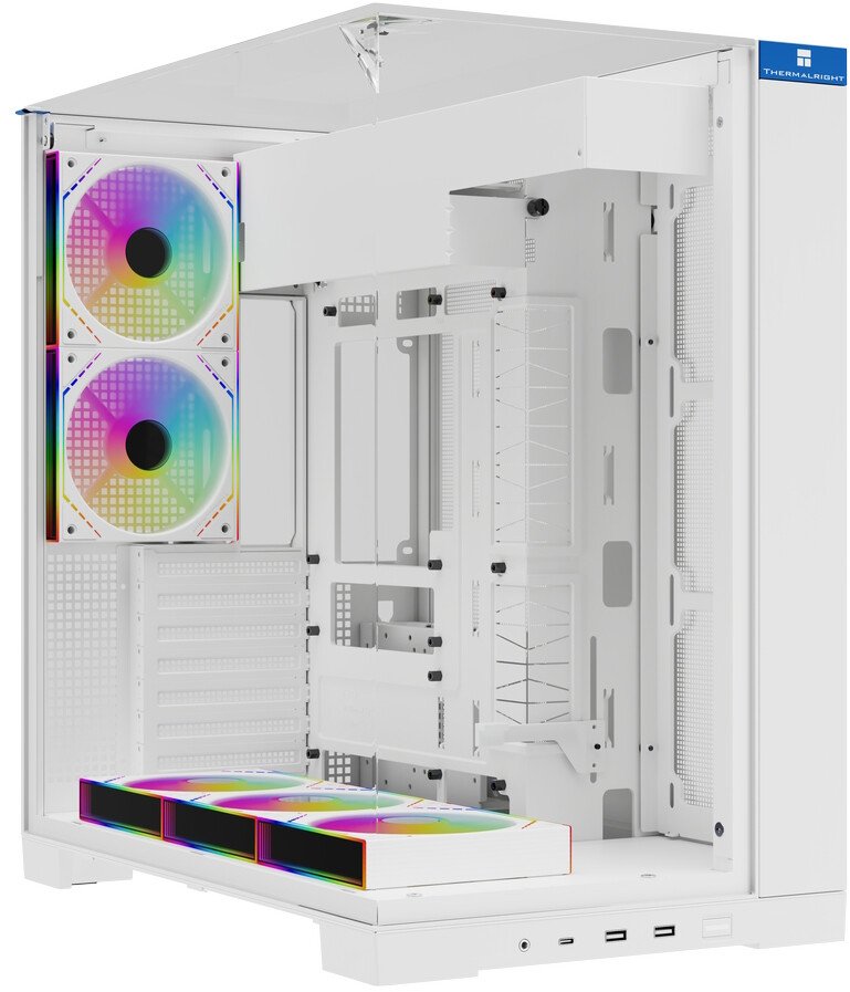 Корпус Thermalright TR-A70 White Fan5-M (TRA70F5MW) / TG / 5 x120mm ARGB PWM Fans / USB Type-C / ATX